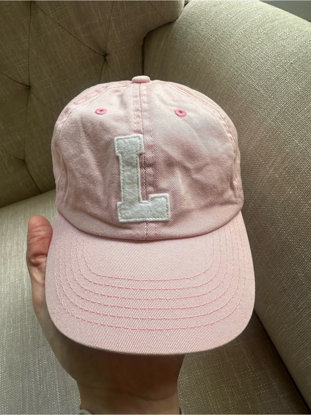 Kid’s L Initial Baseball Hat